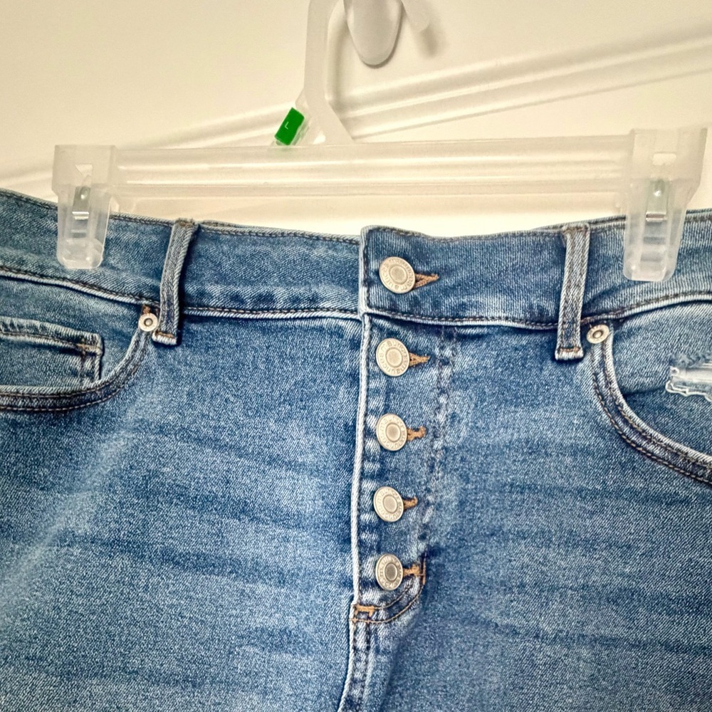 Maurice’s Stretch Denim Button-Up Jean Skirt Size 12 - Picture 9 of 9